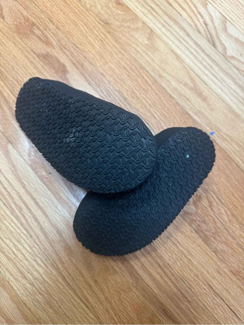 The North Face Kids Black Quilted Slip-On Slippers